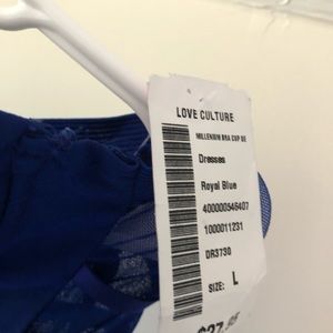 Royal blue mini dress